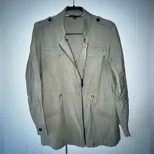 Tommy Hilfiger Olive Green Military Style Jacket